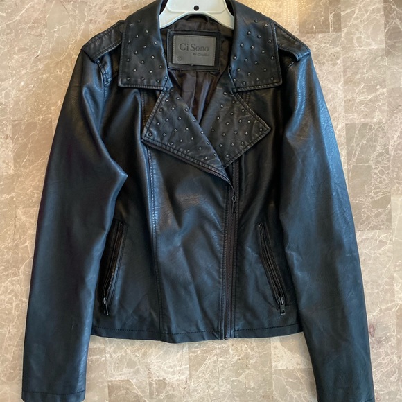 Vegan Leather Jacket - Picture 1 of 7